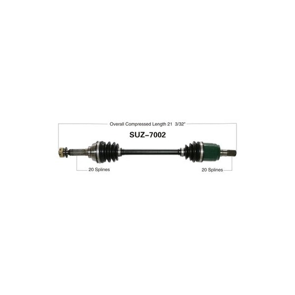 Wide Open OE Replacement CV Axle for SUZUKI FRONT R LTA500F/FB/FC VINSON SUZ-7002 - main